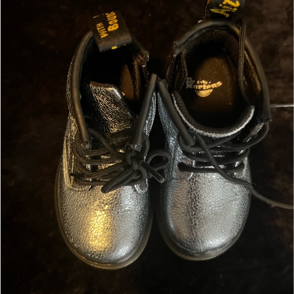 Blue Metallic Dr. Martens